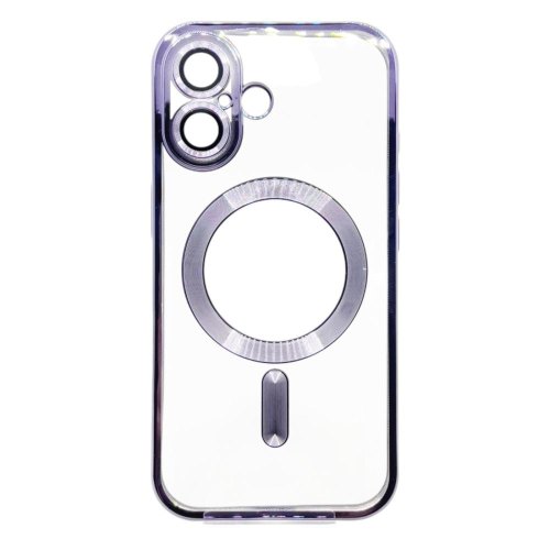 Чохол-накладка BeCover TPU Chrome Case MagSafe, для Apple iPhone 16, Purple (712074)