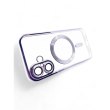 Чохол-накладка BeCover TPU Chrome Case MagSafe, для Apple iPhone 16, Purple (712074)