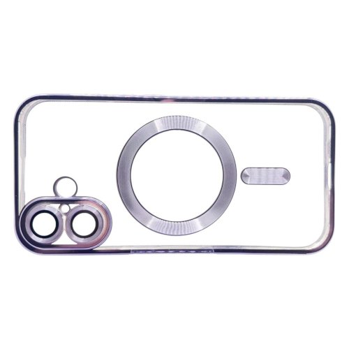 Чохол-накладка BeCover TPU Chrome Case MagSafe, для Apple iPhone 16, Purple (712074)