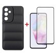 Чохол-накладка Dengos, для Samsung Galaxy A35 (SM-A356), захисне скло в комплекті, Black (DG-KM-56)