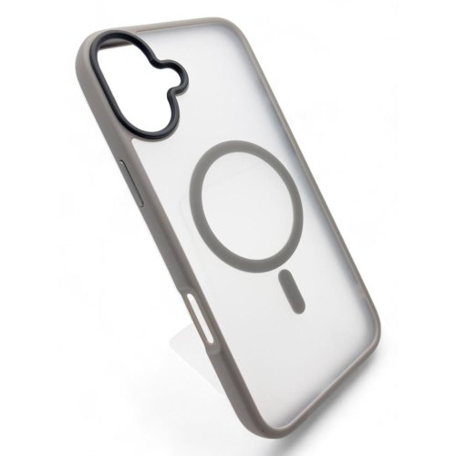 Чохол-накладка BeCover Metal Buttons Case MagSafe, для Apple iPhone 16, Gray (712092)