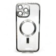 Чохол-накладка BeCover TPU Chrome Case MagSafe, для Apple iPhone 16 Pro, Silver (712083)
