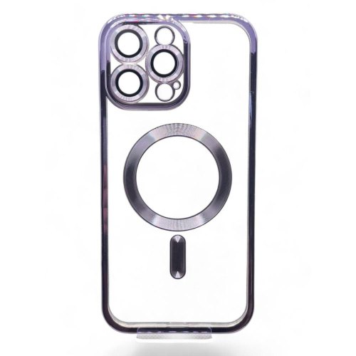Чохол-накладка BeCover TPU Chrome Case MagSafe, для Apple iPhone 16 Pro Max, Purple (712089)