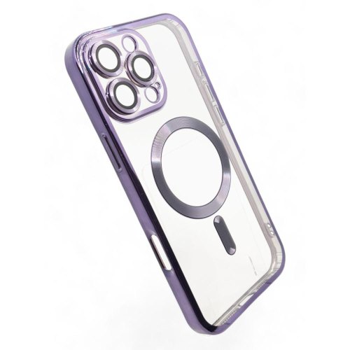 Чохол-накладка BeCover TPU Chrome Case MagSafe, для Apple iPhone 16 Pro Max, Purple (712089)