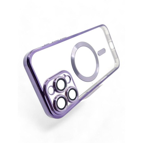 Чохол-накладка BeCover TPU Chrome Case MagSafe, для Apple iPhone 16 Pro Max, Purple (712089)