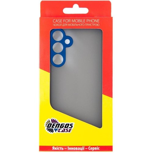 Чохол-накладка Dengos, для Samsung Galaxy M35 5G (SM-M356), захисне скло в комплекті, Grey (DG-KM-101)