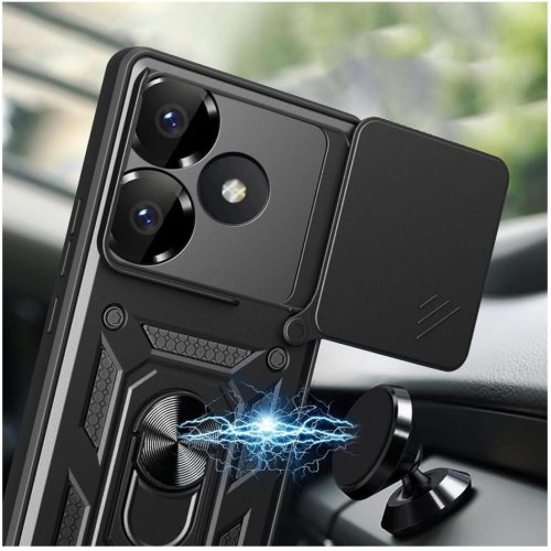 Чохол-накладка BeCover Military, для Poco F6, Black (712165)