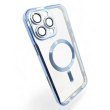 Чохол-накладка BeCover TPU Chrome Case MagSafe, для Apple iPhone 16 Pro Max, Sierra Blue (712087)
