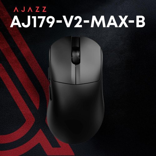 Миша бездротова, ігрова Ajazz AJ179 v2 max, Pixart 3311, Black (AJ179-V2-MAX-B)
