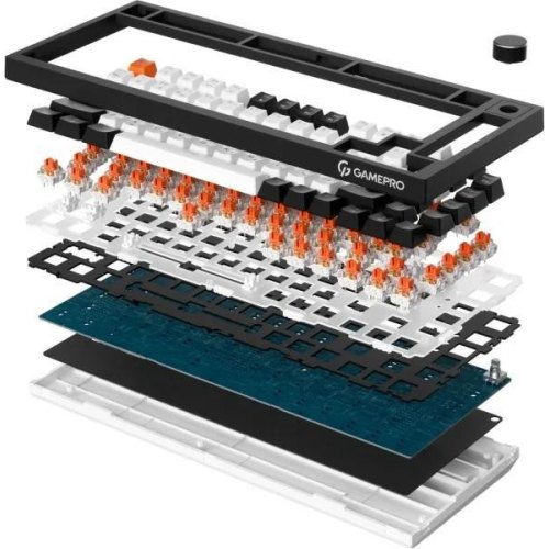 Клавіатура бездротова Gamepro Asgard Valhalla, механічна, 75% RGB (MK160B Pro)