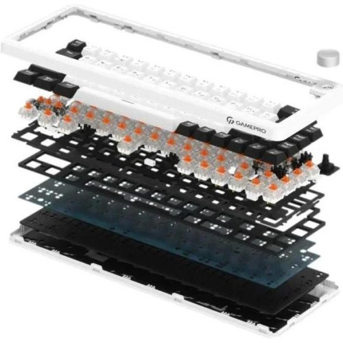 Клавіатура бездротова Gamepro Asgard Valhalla, механічна, 65% RGB (MK210W Pro)