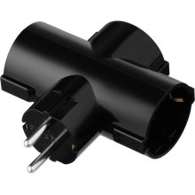 Розгалуджувач мережевий 2E, 3xТип F, 16A, чорний (2E-AD0103BK)