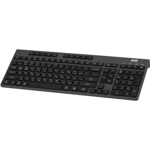 Клавіатура бездротова, мембранна 2E KS280, EN/UK, silent, чорно-сіра (2E-KS280WBGR_UA)