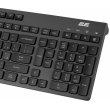 Клавіатура бездротова, мембранна 2E KS280, EN/UK, silent, чорно-сіра (2E-KS280WBGR_UA)
