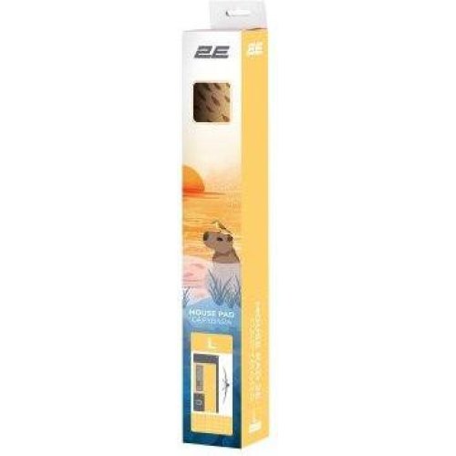 Килимок для миші 2E Capybarra, L, 800x400x2мм, жовтий (2E-PAD-L-CAPY-YELLOW)