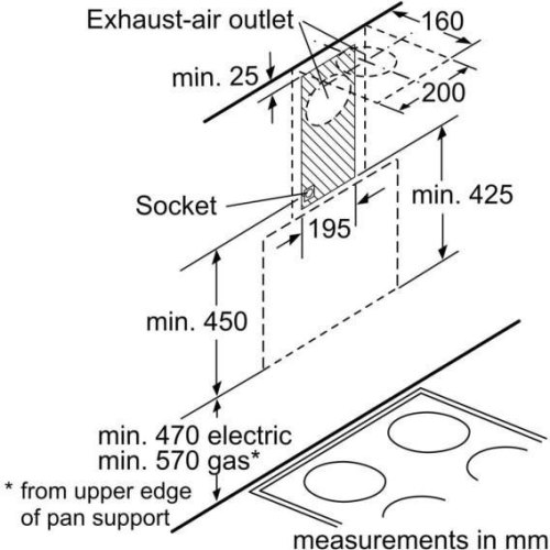 Витяжка Bosch DWK67PJ60T