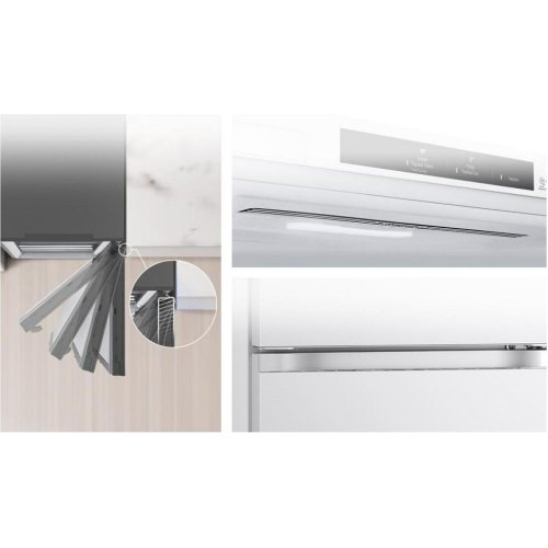 Холодильник LG GW-B459FVLW,  нижня морозильна камера, дисплей, А++