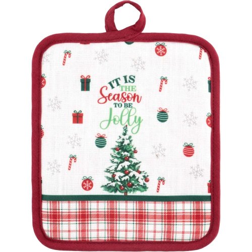 Прихватка Ardesto Christmas Tree, 18х20см, 100% поліестер, зелена (ART04HT)