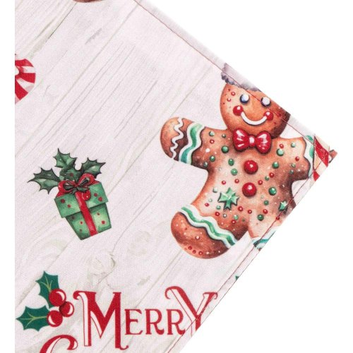 Серветка Ardesto Christmas Gingerbread, 30х45см, 100% поліестер, червона (ART06HG)