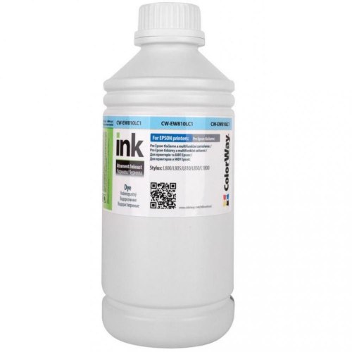 Чорнила водорозчинні ColorWay, для Epson L800/L810/L850, 1л, Light Cyan (CW-EW810LC1)