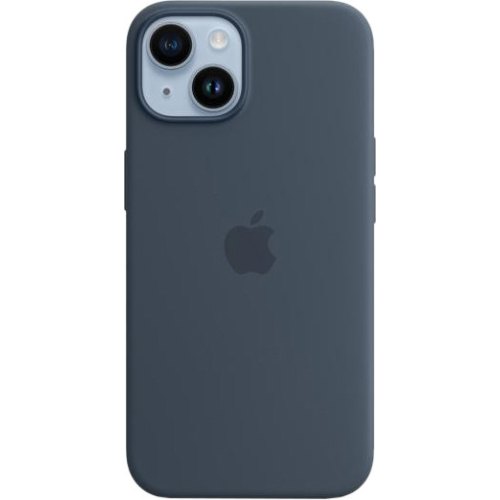 Чохол-накладка Apple Silicone Case with MagSafe, для Apple iPhone 14, Storm Blue (MPRV3)