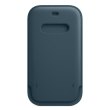 Чохол Apple Leather Sleeve with MagSafe, для Apple iPhone 12/iPhone 12 Pro, Baltic Blue (MHYD3)