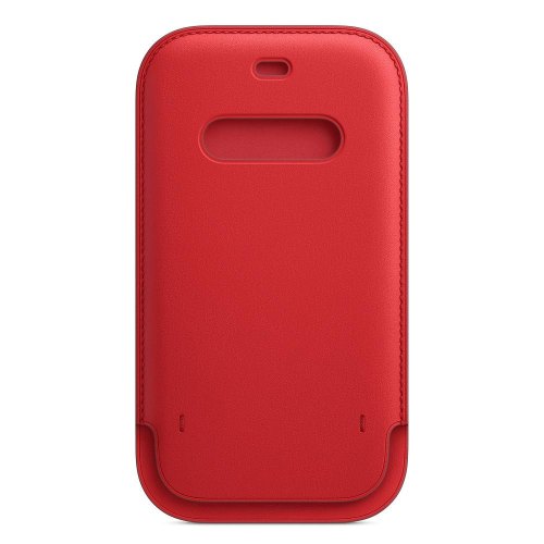 Чохол Apple Leather Sleeve with MagSafe, для Apple iPhone 12/iPhone 12 Pro, Red (MHYE3)