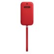 Чохол Apple Leather Sleeve with MagSafe, для Apple iPhone 12/iPhone 12 Pro, Red (MHYE3)