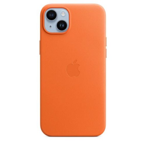 Чохол-накладка Apple Leather Case with MagSafe, для Apple iPhone 14 Plus, Orange (MPPF3)