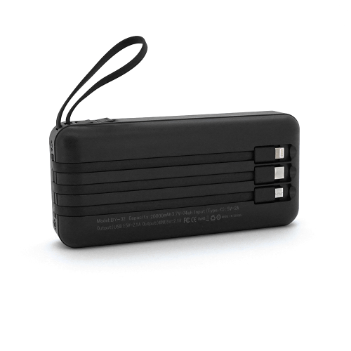 Зовнішній акумулятор PowerBank Bunsey BY-32, 20000mAh, PD20W, Black