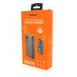 Зовнішній акумулятор PowerBank Bunsey BY-29, 20000mAh, PD20W, Black