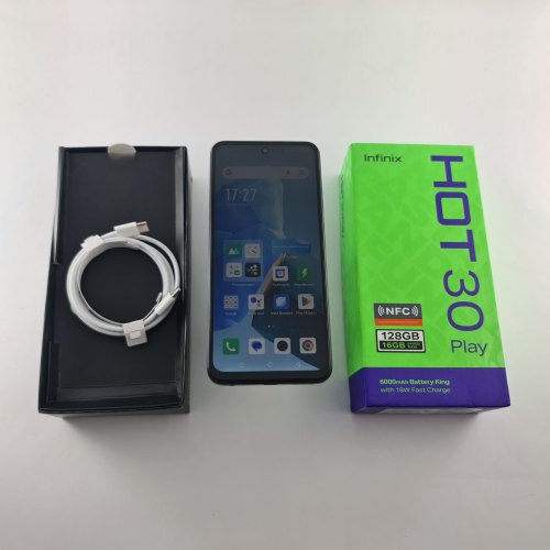 Смартфон INFINIX Hot 30 Play  128 GB Mirage Black USED **
