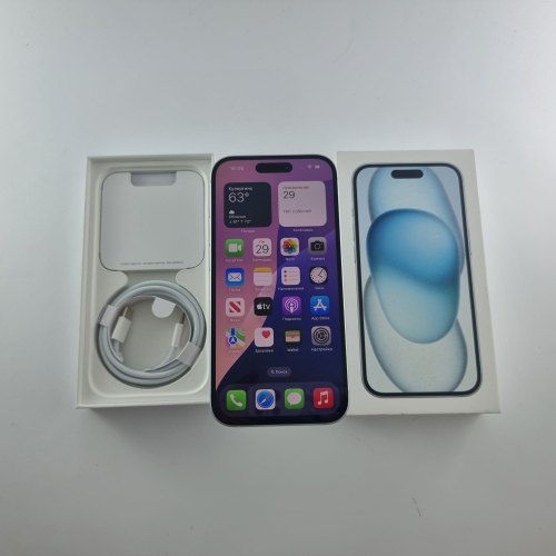 Смартфон Apple iPhone 15 128 GB Blue USED **
