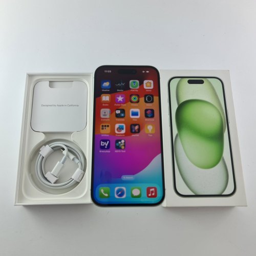 Смартфон Apple iPhone 15 128 GB Green USED **