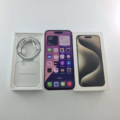 Смартфон Apple iPhone 15 Pro 256 GB Natural Titanium USED **