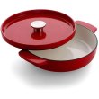 Сотейник чавунний KitchenAid, 26см, 2.77л, з кришкою, червоний (CC009009-001)