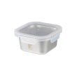 Контейнер для зберігання їжі Bergner Go Lovers, 640мл, квадратний, нержавіюча сталь (BG-36313-GY)