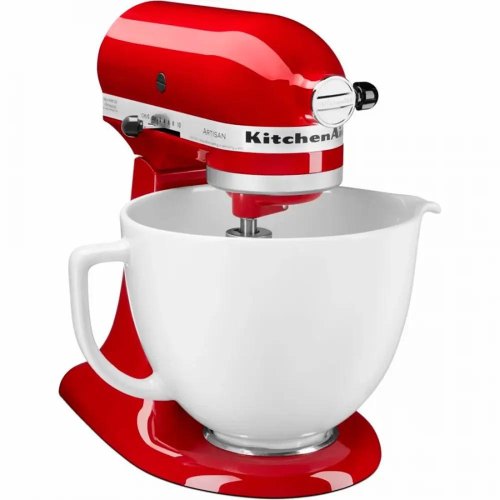 Чаша KitchenAid, 4.7л, керамічна, з ручкою, білий шоколад (5KSM2CB5LW)