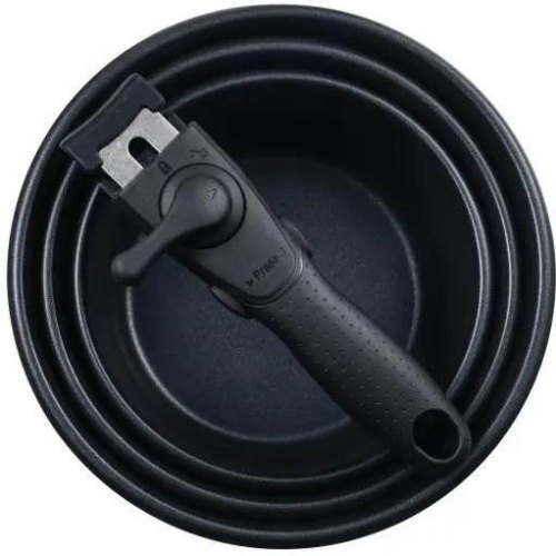 Набір ковшів Bergner Click & cook, 1.5л/2.1л/3л, зі знімною ручкою (BG-32293-MM)