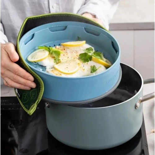 Вставка-пароварка GreenPan Steam, 24см, блакитна (CC006630-001)