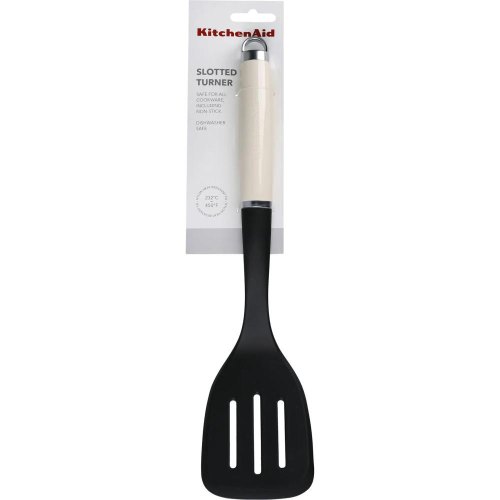 Лопатка KitchenAid Coreline, 35.6см, з прорізами, кремова (KAG002OHACE)
