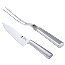 Набір столових приборів Bergner Bbq lovers, ніж та виделка для м'яса, 2 предмети (BG-40220-MM)