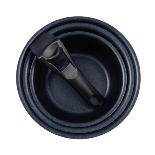 Набір ковшів Bergner Click & cook, 16см/18см/20см, зі знімною ручкою (BG-31608-RD)