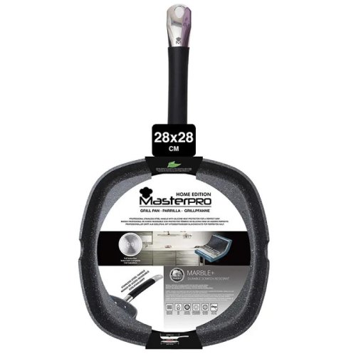 Сковорода гриль MasterPro Home edition, 28х28см (BGMP-3292-BK)