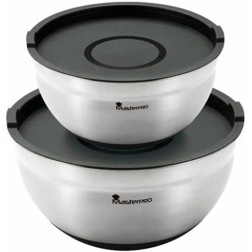 Набір мисок з кришками MasterPro Foodies collection, 2шт (BGMP-1553)