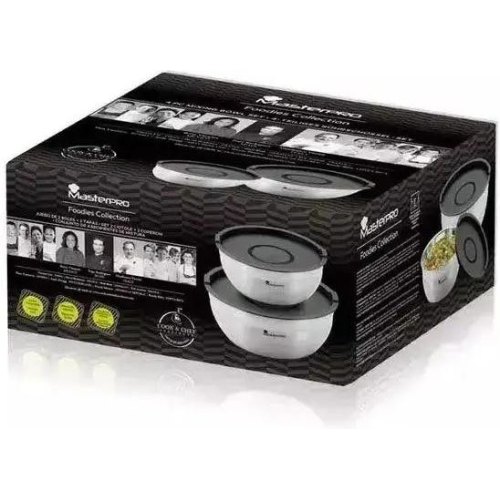 Набір мисок з кришками MasterPro Foodies collection, 2шт (BGMP-1553)