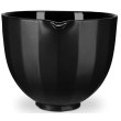 Чаша KitchenAid, 4.7л, керамічна, з ручкою, текстурована, чорна (5KSM2CB5PBS)