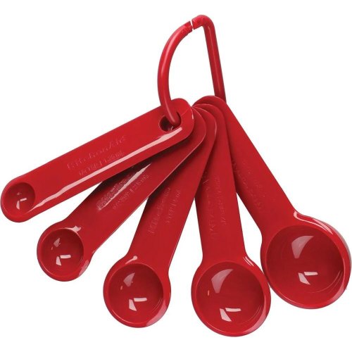Набір мірних ложок KitchenAid Universal, 5шт, червоний (KQG057OHERE)