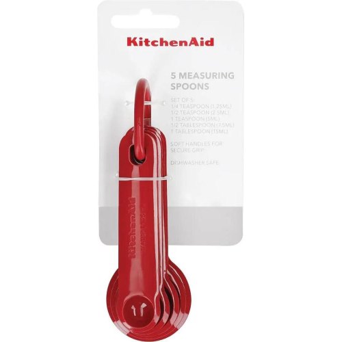 Набір мірних ложок KitchenAid Universal, 5шт, червоний (KQG057OHERE)