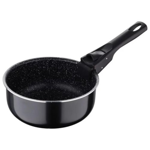 Набір ковшів Bergner Click & cook black, 16см/18см/20см, зі знімною ручкою (BG-31602-BK)